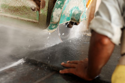 Fabrication de plan de travail en granit
